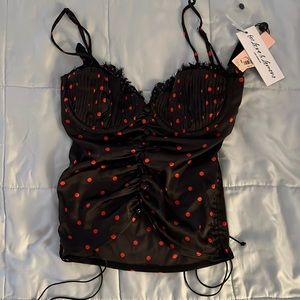 For love and lemons ruched bustier top - NWT
